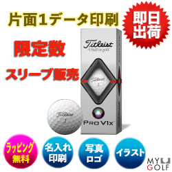 【1データ印刷】タイトリスト プロV1X (3球入)