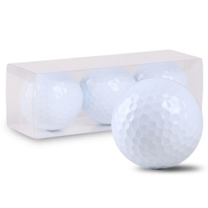 ゴルフボールオリジナル印刷 プリント専用白無地ボール 3球入 ４デザインまで イラスト